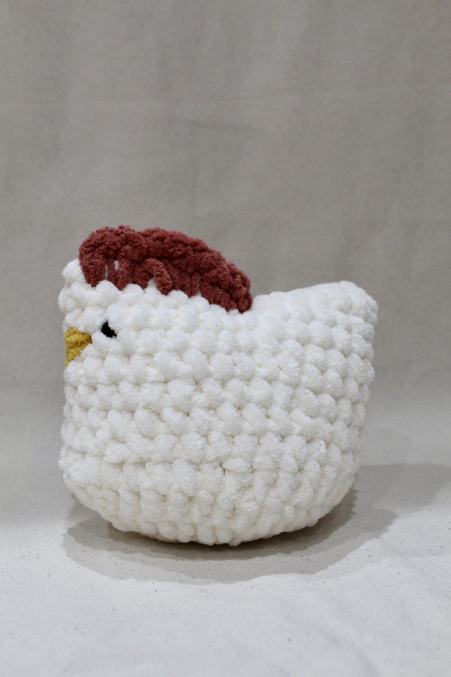 Small Crocheted Chicken - White