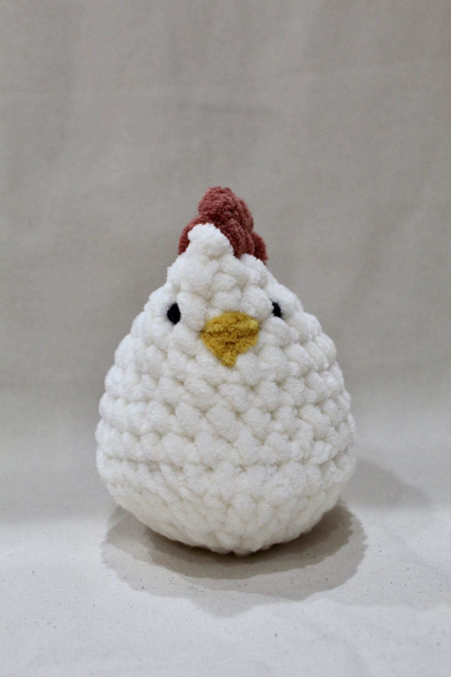 Small Crocheted Chicken - White